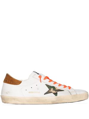 Golden Goose Super-Star camouflage-star sneakers - White