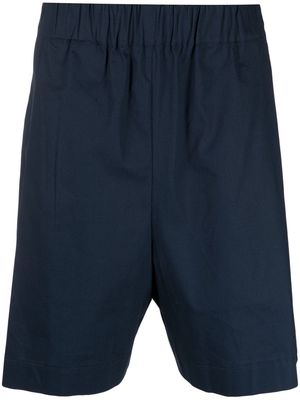 Laneus embroidered-logo Bermuda shorts - Blue