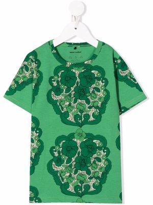 Mini Rodini floral-print T-shirt - Green