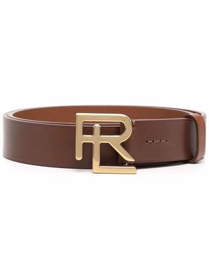 Ralph Lauren Collection logo-buckle leather belt - Brown