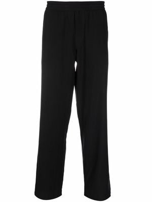 MSGM elasticated-waist straight trousers - Black
