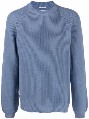 Woolrich ribbed-knit crew-neck jumper - Blue