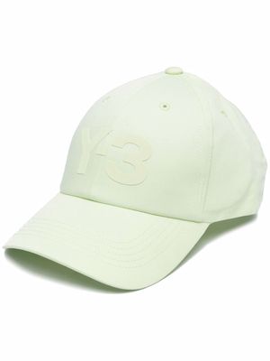 Y-3 logo-print cotton cap - Green