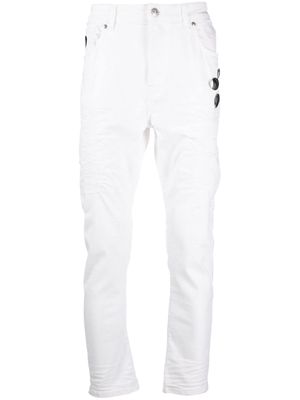 John Richmond cotton skinny jeans - White