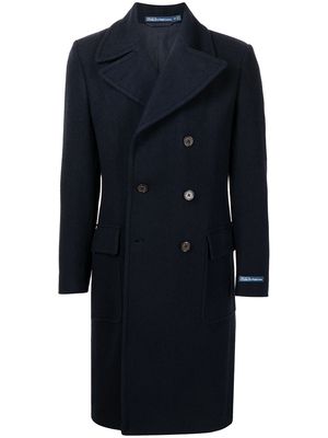 Polo Ralph Lauren double-breasted notched-lapels coat - Blue