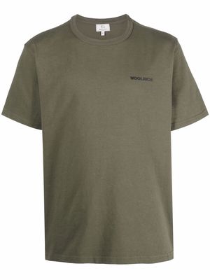 Woolrich chest logo-print T-shirt - Green