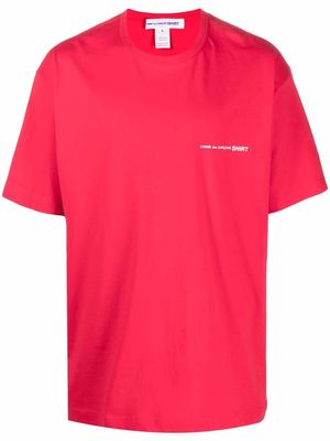 Comme Des Garçons Shirt chest logo-print T-shirt - Red