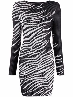 Just Cavalli tiger-stripe dress - Black