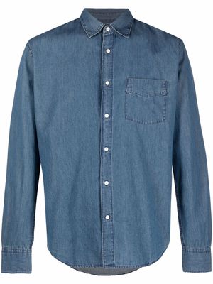 ASPESI pocket button-up denim shirt - Blue