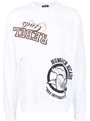 Undercoverism logo-print crew neck sweatshirt - White