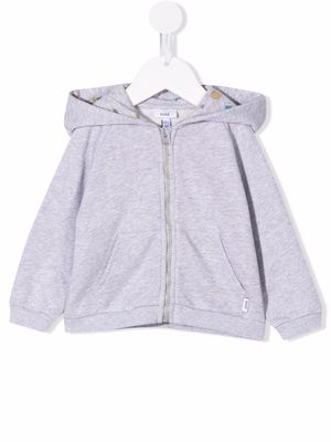 Knot zip-up hooded jacket - Grey