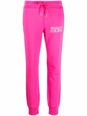 Versace Jeans Couture logo-print track pants - Pink