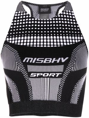 MISBHV logo-print tank top - Black