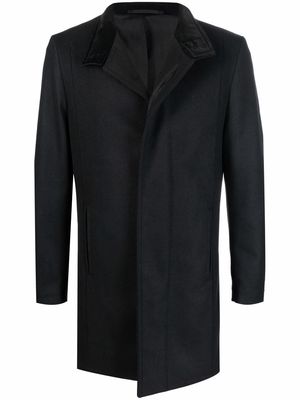 Karl Lagerfeld Flight K single-breasted wool coat - Black