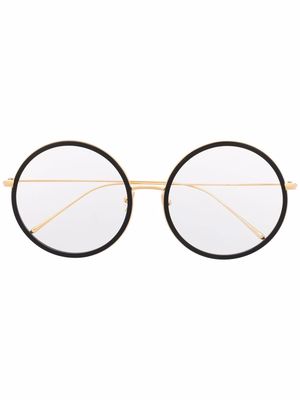 Linda Farrow round-frame glasses - Gold