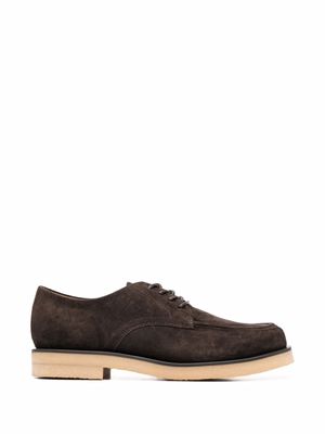12 STOREEZ low-heel derby shoes - Brown
