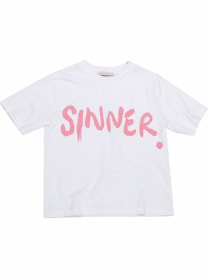 Christopher Kane slogan-print T-shirt - White