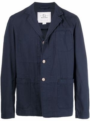 Woolrich single-breasted button blazer - Blue