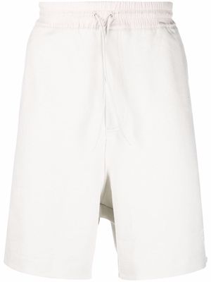 Y-3 straight-leg cotton shorts - Neutrals