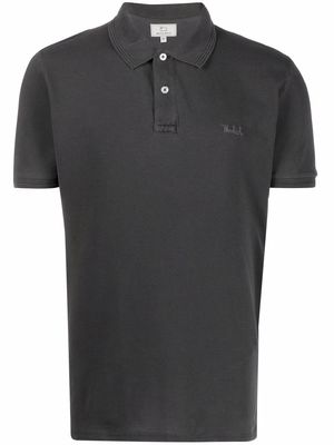 Woolrich embroidered-logo cotton polo shirt - Black