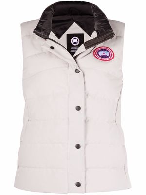 Canada Goose logo-patch padded gilet - Neutrals