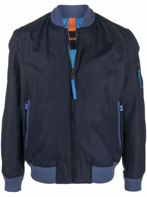 BOSS two-tone bomber jacket - Blue