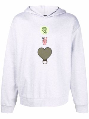 Dolce & Gabbana graphic-print pullover hoodie - Grey