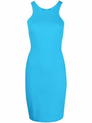 Patrizia Pepe round-neck sleeveless racer dress - Blue