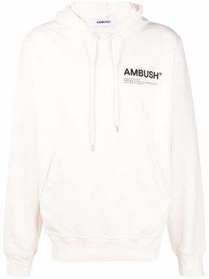 AMBUSH Workshop cotton hoodie - White