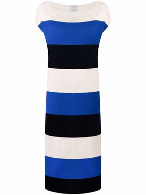 Woolrich midi-length striped dress - Blue