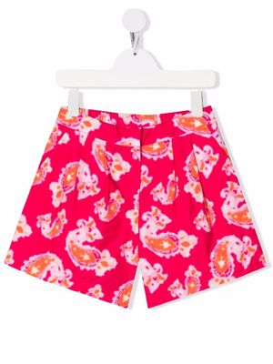 Pinko Kids paisley-print shorts