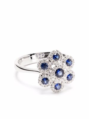 LEO PIZZO 18kt white gold sapphire and diamond ring - Silver