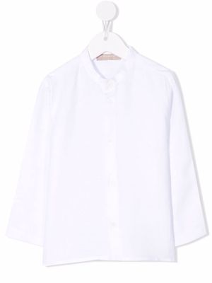 La Stupenderia long-sleeve linen shirt - White