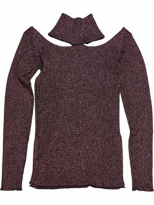 Christopher Kane cut-out shoulder top - Pink