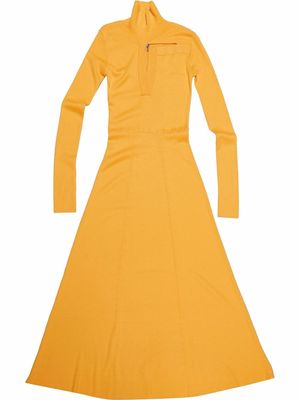 Christopher Kane cut-out flared dress - Yellow