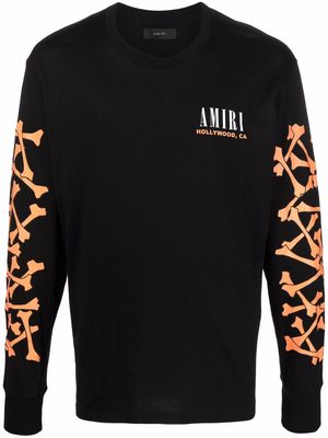 AMIRI Bones logo-print T-shirt - Black