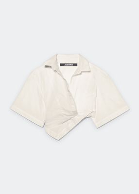 Capri Cropped Asymmetric Shirt