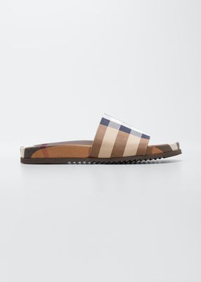Men's Melroy Check Slide Sandals