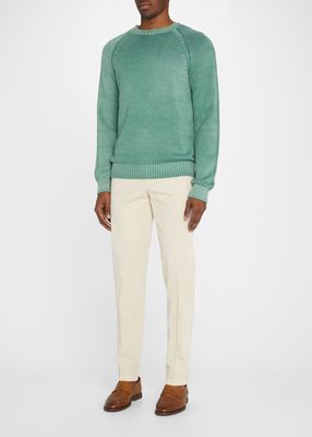 Men's Washed Knit Sweater