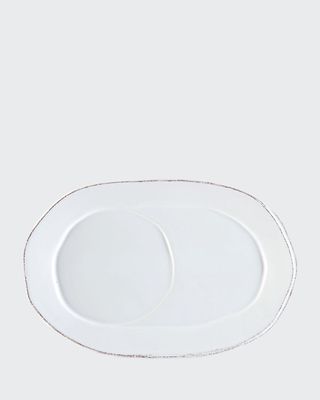 Lastre White Oval Tray