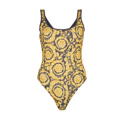 Barocco print one-piece swimsuit