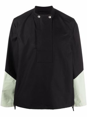 Jil Sander colour-block panelled short jacket - Black