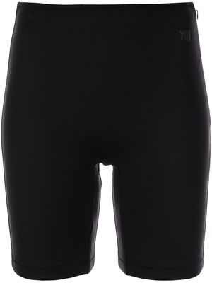 Alexander Wang Gusset logo-detail bike shorts - Black