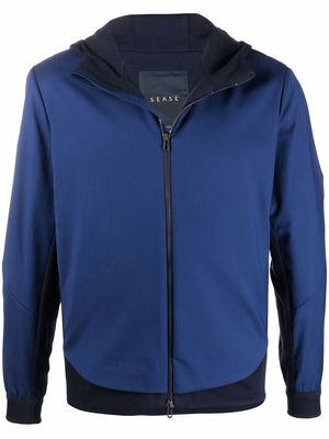 Sease two-tone hooded jacket - Blue