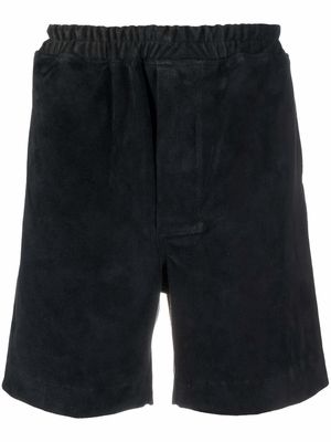 Salvatore Santoro suede bermuda shorts - Black