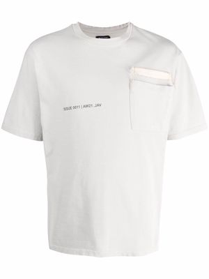 VAL KRISTOPHER logo-print short-sleeved T-shirt - Grey