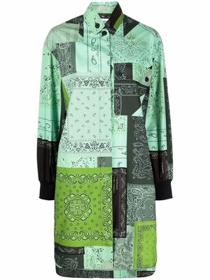 Kenzo paisley-print shirt dress - Green