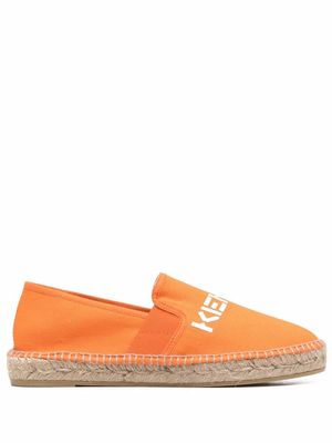 Kenzo logo-print espadrilles - Orange