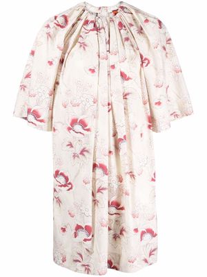 colville floral print pleated dress - Neutrals