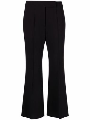 MILA SCHON bootcut tailored cropped trousers - Black